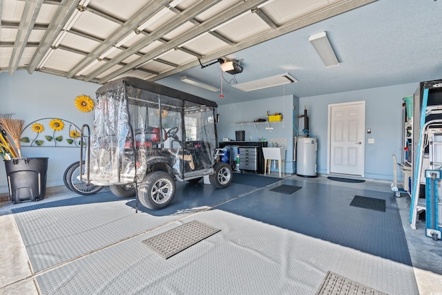 3516 Queens Harbour Blvd, Myrtle Beach, SC 29588 - garage featuring water heater and a garage door opener