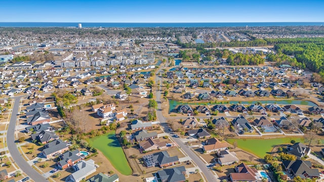 3516 Queens Harbour Blvd, Myrtle Beach, SC 29588 - aerial overview of property's location featuring nearby suburban area and a nearby body of water