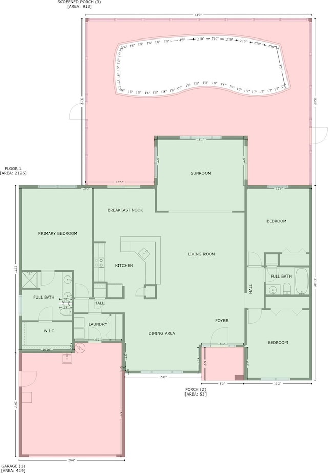 3516 Queens Harbour Blvd, Myrtle Beach, SC 29588 - view of floor plan / room layout
