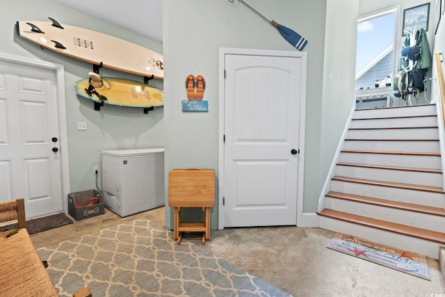 interior space with laundry area