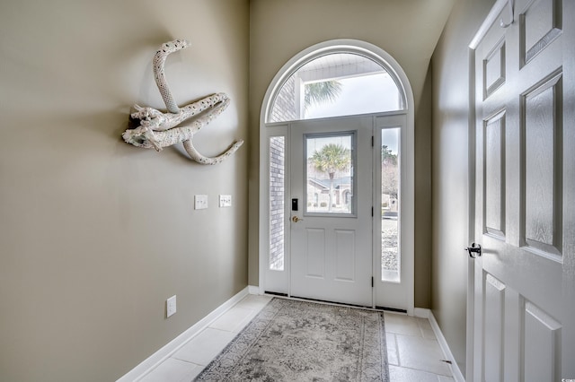 entrance foyer with baseboards