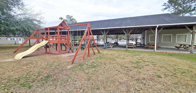 6840 Blue Heron Blvd Unit 108, Myrtle Beach, SC 29588 - view of jungle gym featuring a yard