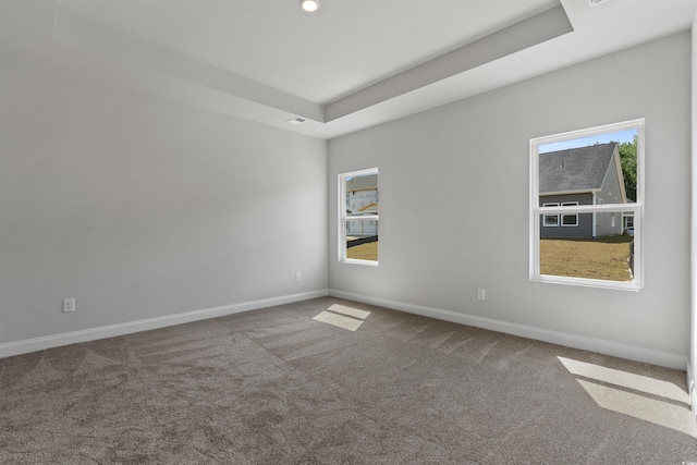 1204 NW Calabash Station Blvd, Calabash, NC 28467 - carpeted spare room with baseboards, recessed lighting, and a raised ceiling