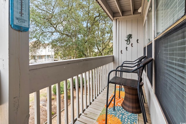 view of balcony