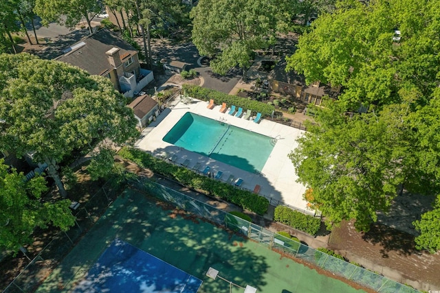 birds eye view of property