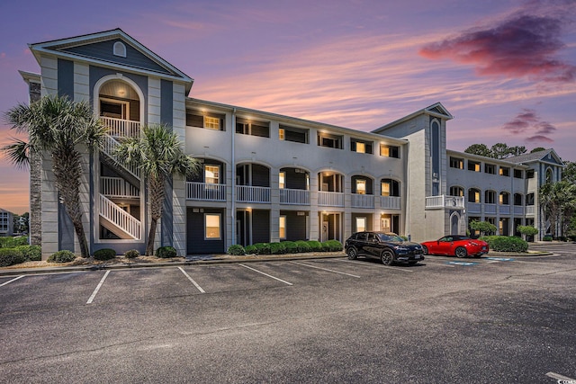 4503 W Harbour Ct Unit S-6, Little River, SC 29566 - property at dusk featuring uncovered parking