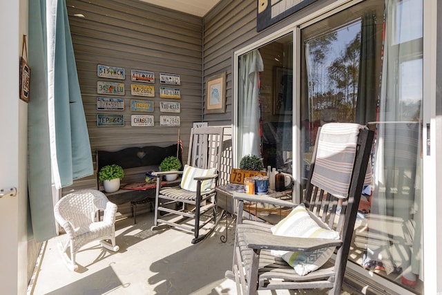 view of sunroom