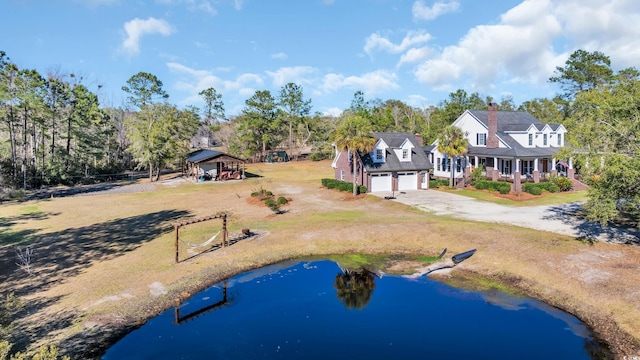 birds eye view of property