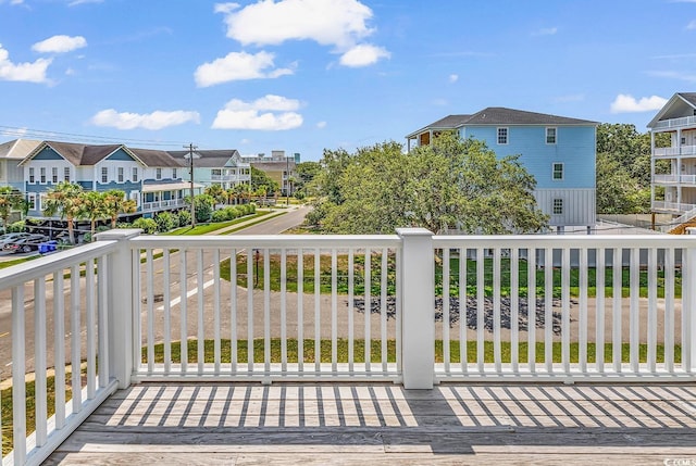 exterior space with a residential view