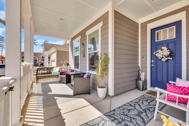 view of patio with covered porch