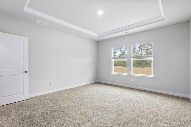 4295 Falls Oaks St, Myrtle Beach, SC 29579 - empty room featuring baseboards, carpet floors, and a raised ceiling