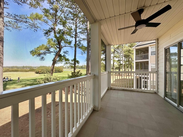 5000 Windsor Green Way Unit 204, Myrtle Beach, SC 29579 - balcony with ceiling fan