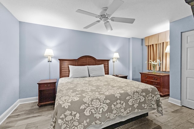 2007 S Ocean Blvd Unit 2006, Myrtle Beach, SC 29577 - bedroom featuring light wood-type flooring and ceiling fan
