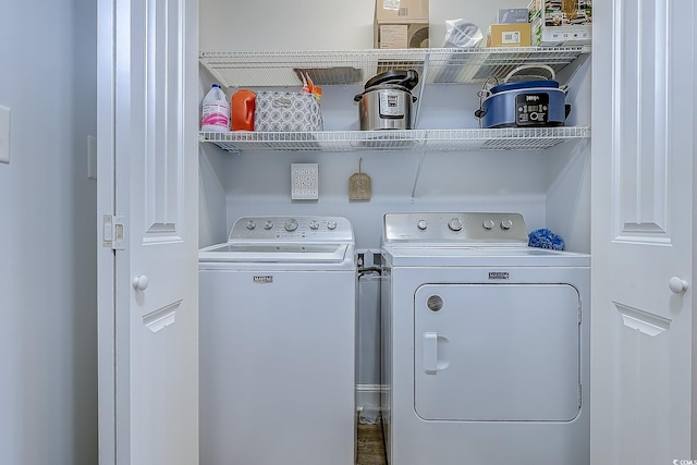 laundry room featuring laundry area and washer and dryer