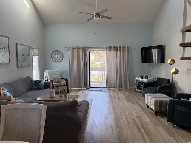 1890 Colony Dr Unit 17T, Surfside Beach, SC 29575 - living area featuring ceiling fan and light wood finished floors