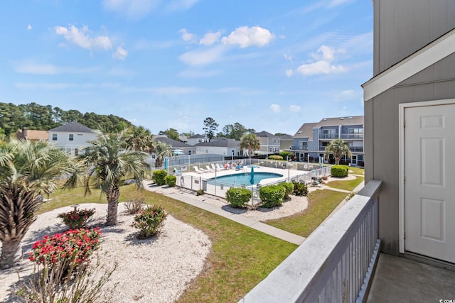 1890 Colony Dr Unit 17T, Surfside Beach, SC 29575 - pool with a residential view and a fenced backyard