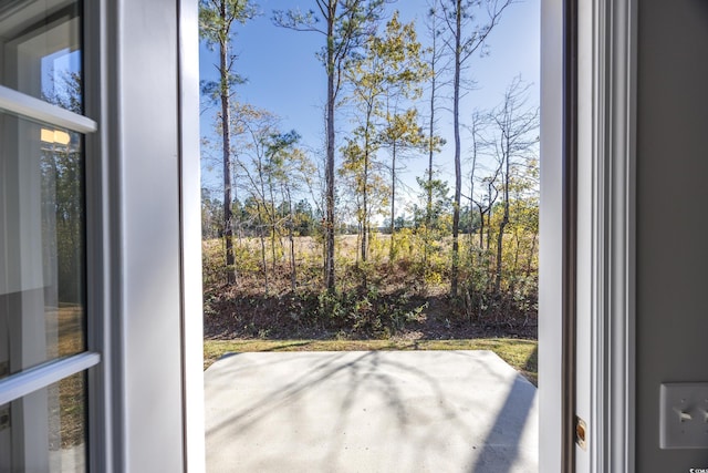 view of doorway to outside