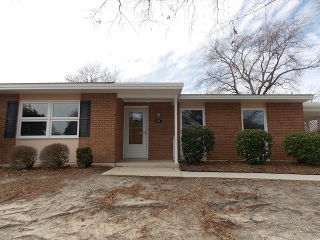 view of front of property with brick siding