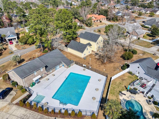 bird's eye view featuring a residential view