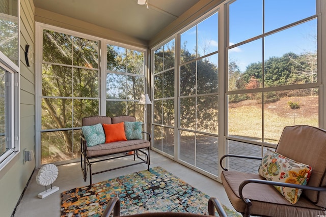 sunroom / solarium featuring plenty of natural light