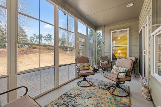 view of sunroom / solarium