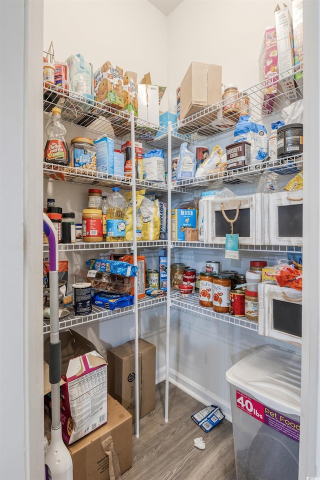 view of pantry