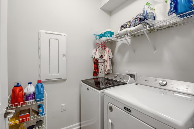 laundry area featuring laundry area and independent washer and dryer