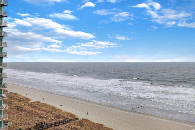 water view featuring a view of the beach