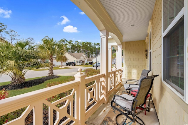 balcony with a porch