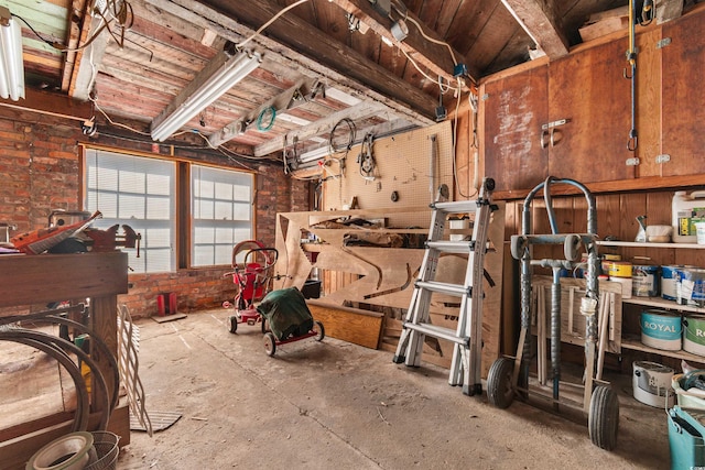 view of storage room