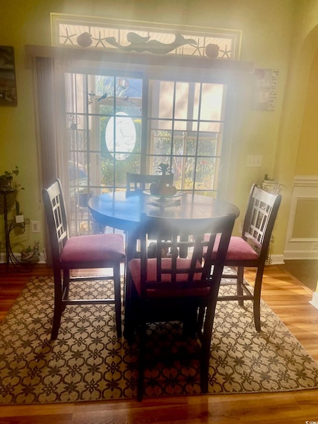 1575 Berkshire Ave, Myrtle Beach, SC 29577 - dining area featuring wood finished floors and healthy amount of natural light