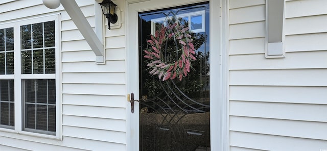 view of exterior entry