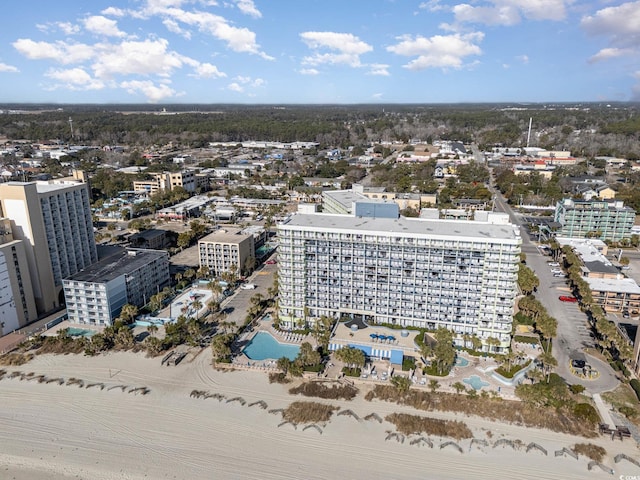 birds eye view of property featuring a view of city