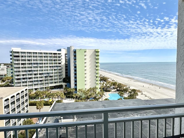 water view with a beach view