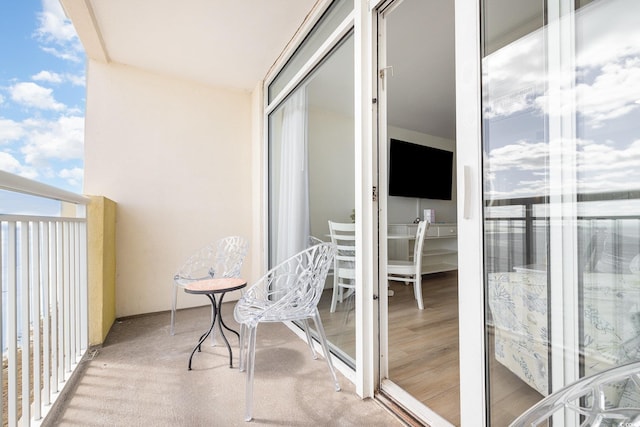 view of balcony