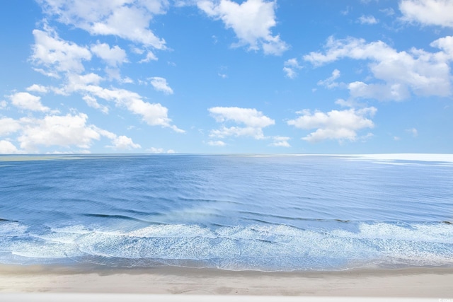 property view of water with a view of the beach