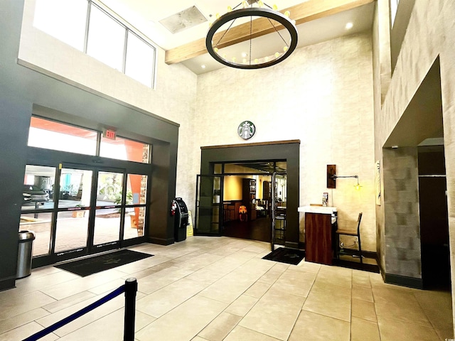 community lobby featuring visible vents