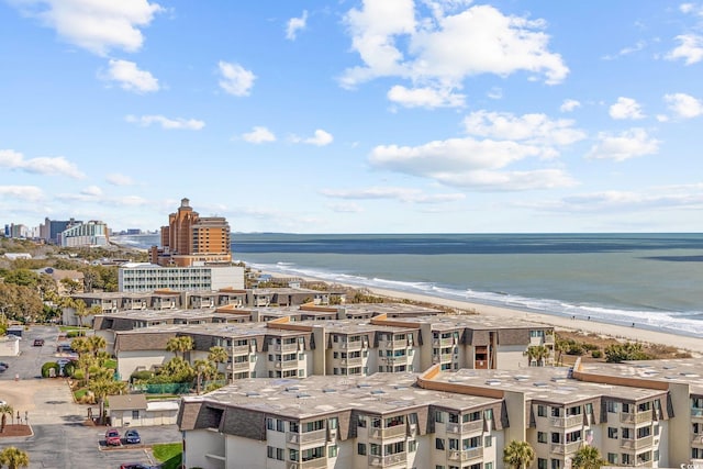 water view with a view of the beach