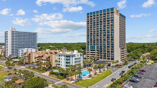 view of property with a city view