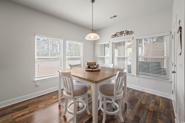 1201 Ficus Dr, Myrtle Beach, SC 29579 - dining room featuring dark wood-type flooring