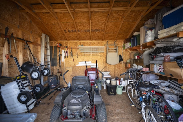 storage with a garage