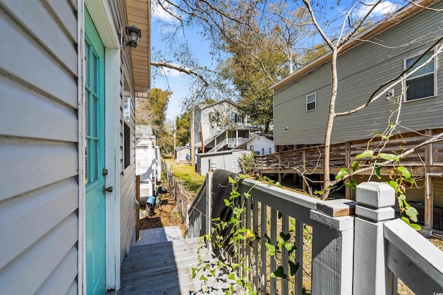 6001-1222 S Kings Hwy, Myrtle Beach, SC 29575 - wooden deck with a residential view