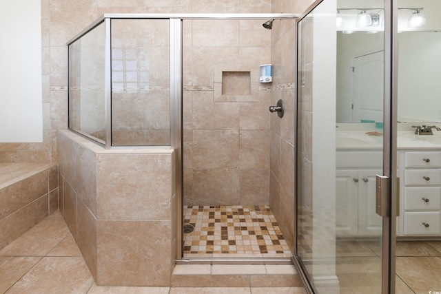 225-B Dogwood Dr N, Murrells Inlet, SC 29576 - full bathroom featuring a shower stall and vanity