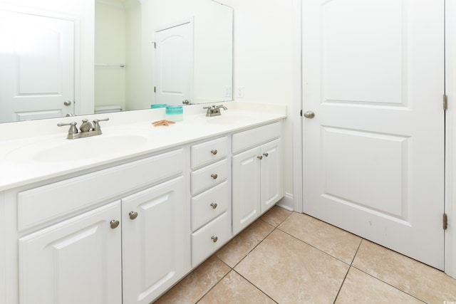 225-B Dogwood Dr N, Murrells Inlet, SC 29576 - bathroom with tile patterned flooring, double vanity, and a sink