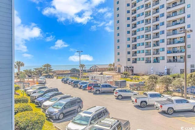 view of uncovered parking lot