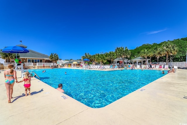 6001-MH69B S Kings Hwy, Myrtle Beach, SC 29575 - community pool featuring a gazebo and a patio