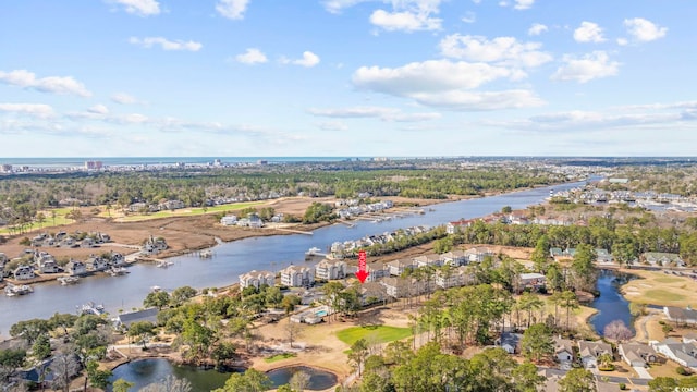 4430 Eastport Blvd Unit L5, Little River, SC 29566 - drone / aerial view with a water view and a residential view