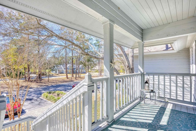 balcony with a porch