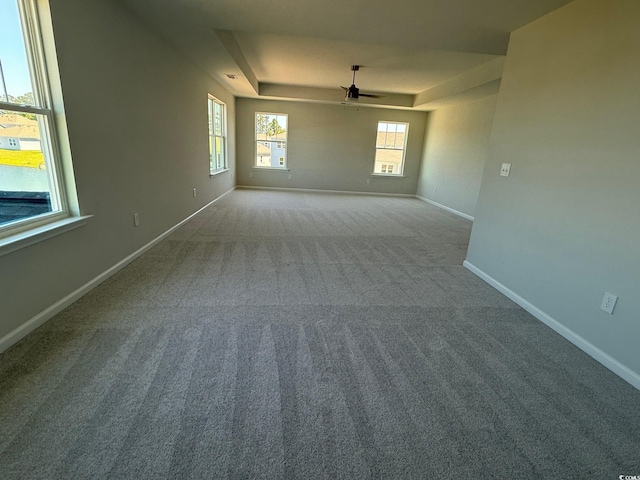4008 Bucolic Loop, Myrtle Beach, SC 29588 - unfurnished room with a raised ceiling, a ceiling fan, carpet, and baseboards