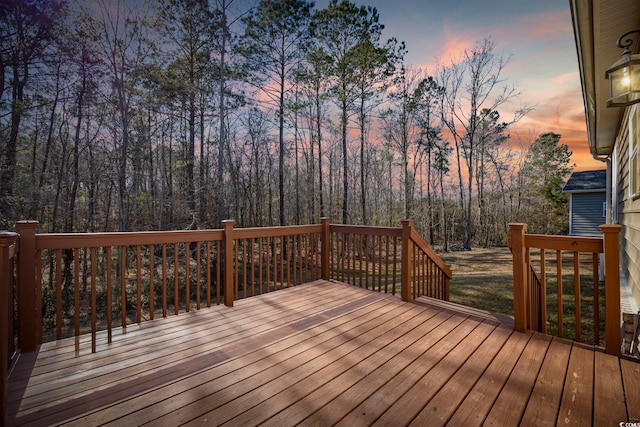 108 Silver Peak Dr, Conway, SC 29526 - view of deck at dusk